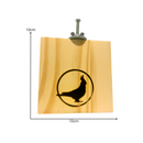 Kit Com 2 Plataformas de Madeira  Para Aves Calopsita