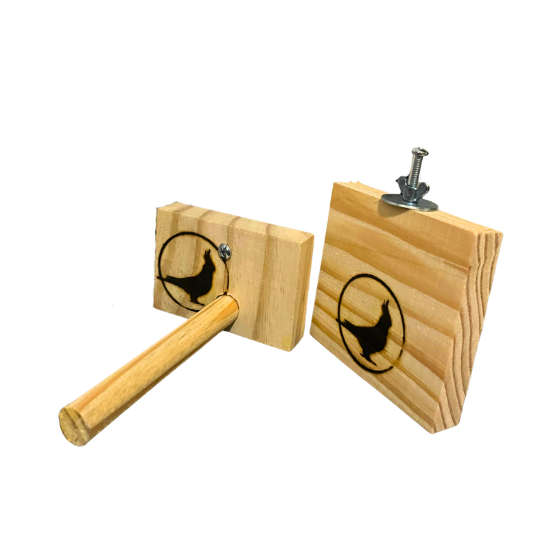 Plataforma e Poleiro de madeira para Calopsiitas