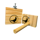 Plataforma e Poleiro de madeira para Calopsiitas