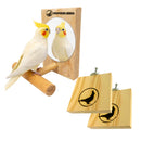 2 Brinquedos Pássaros Plataformas Espelho Calopsita Premium