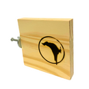 Plataforma de madeira com fixador de gaiola para calopsitas ou periquitos