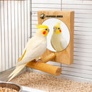 2 Brinquedos Pássaros Plataformas Espelho Calopsita Premium