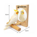 2 Brinquedos Pássaros Plataformas Espelho Calopsita Premium