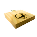 Plataforma de madeira com fixador de gaiola para calopsitas ou periquitos