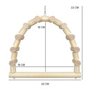 Balanço Em Madeira Natural Para Calopsita E Escada Madeira
