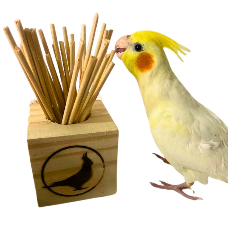 Brinquedo Para Calopsita Pega Palito E Plataforma