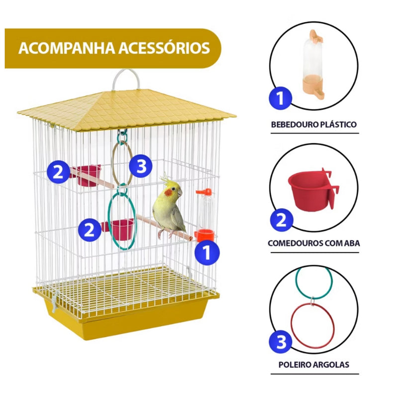 Gaiola para Aves – Conforto e Praticidade para Seu Pássaro calopsita