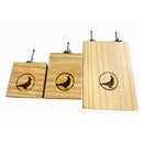 Kit Com 3 Plataformas De Madeira Para Calopsita Papagaios