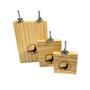 Kit Com 3 Plataformas De Madeira Para Calopsita Papagaios