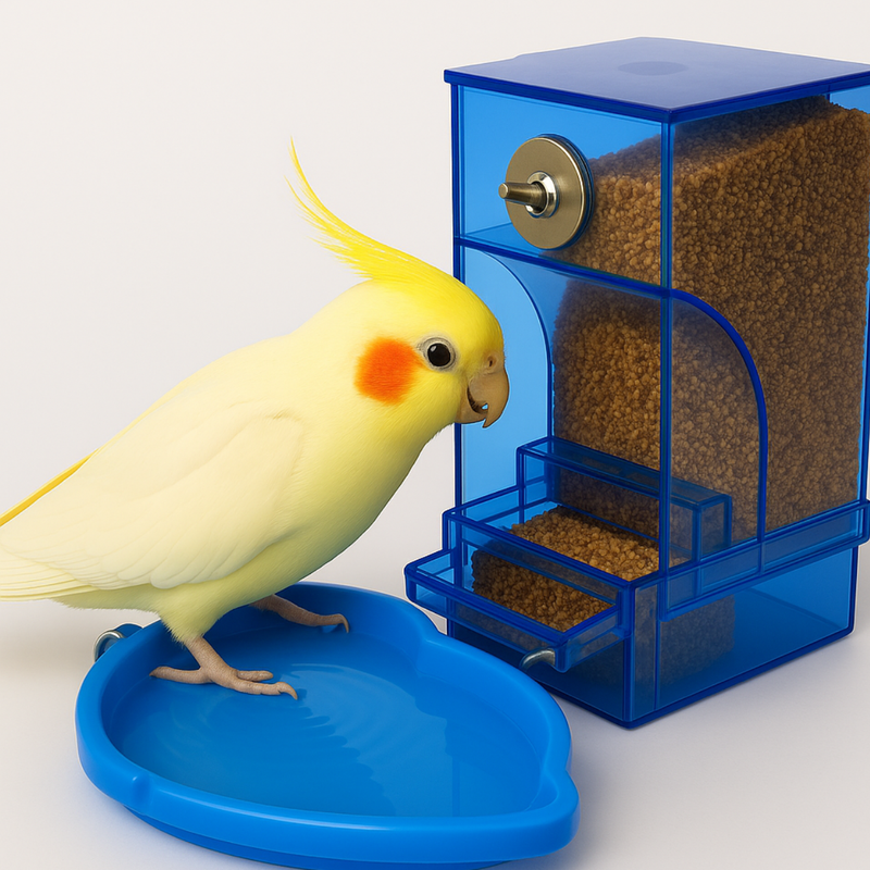 Comedouro E Banheira Automático Para Aves Calopsita