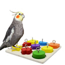 Brinquedo Interativo Educativo Para Papagaios, Calopsitas