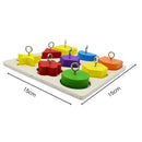 Brinquedo Interativo Educativo Para Papagaios, Calopsitas