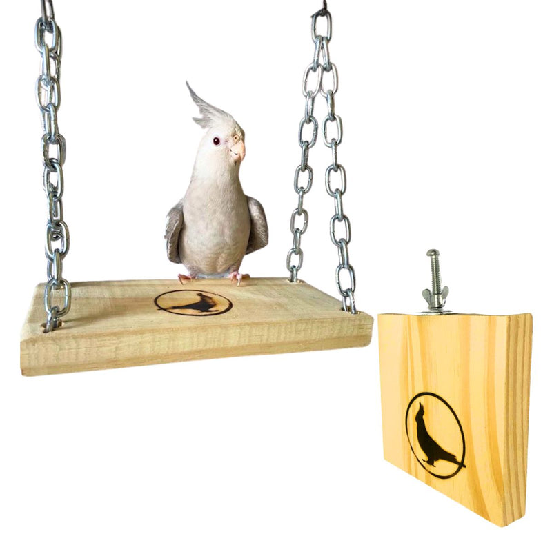 Balanço E Plataforma Para Calopsita Brinquedo Para Ave