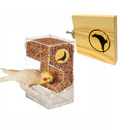 Poleiro Plataforma com Comedouro Automático – Conforto e Alimentação sem Desperdício