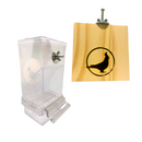 Poleiro Plataforma com Comedouro Automático – Conforto e Alimentação sem Desperdício