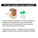 Comedouro automatico + Bebedouro Praticidade e Higiene para suas calopsitas Aves