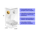 Comedouro automatico de Sementes em  para Periquito Australiano Praticidade, Higiene e Conforto para seu Periquito