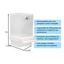 Comedouro De Sementes Para Calopsitas Automático Fim Sujeira