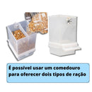 Comedouro De Sementes Para Calopsitas Automático Fim Sujeira