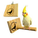 Plataforma e Poleiro de madeira para Calopsiitas